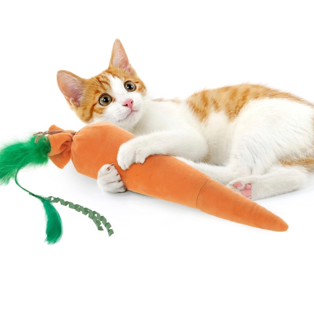 SmartyKat Kolossal Karrot Catnip Cat Toy